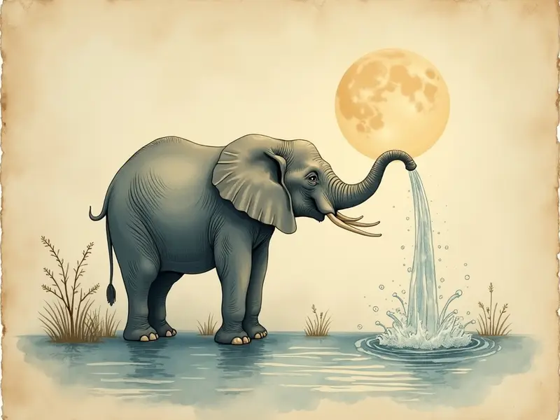 Ilustración del sueño: elefante