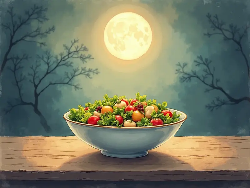 Ilustración del sueño: ensalada