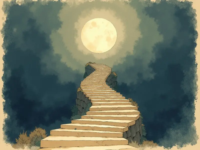 Ilustración del sueño: escalera
