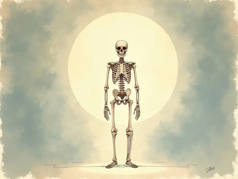 Ilustración del sueño: esqueleto humano