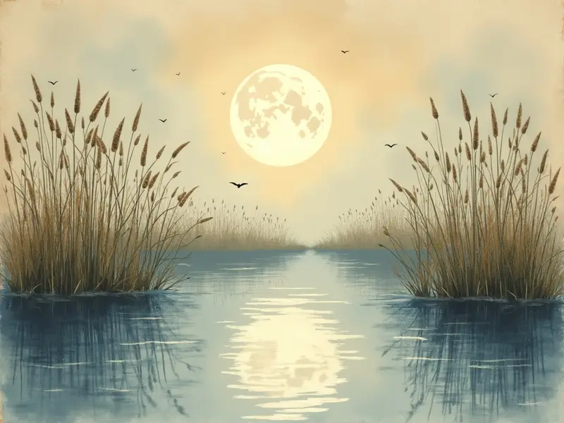 Ilustración del sueño: estanque seco