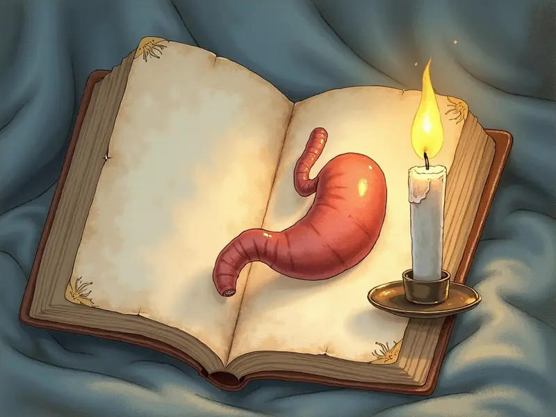 Ilustración del sueño: estómago