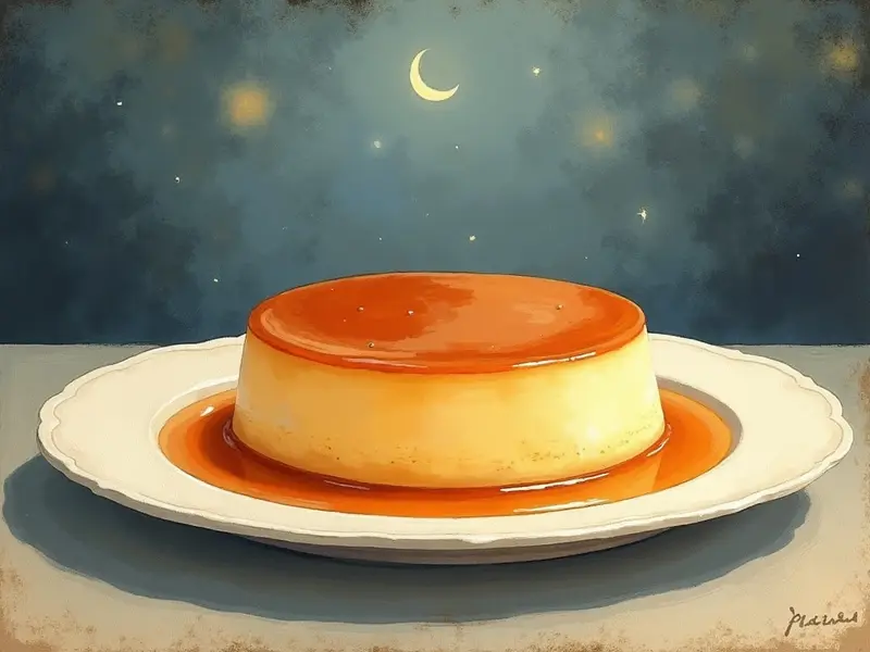 Ilustración del sueño: flan