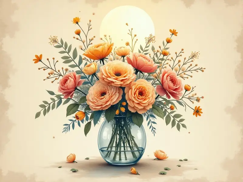Ilustración del sueño: flores