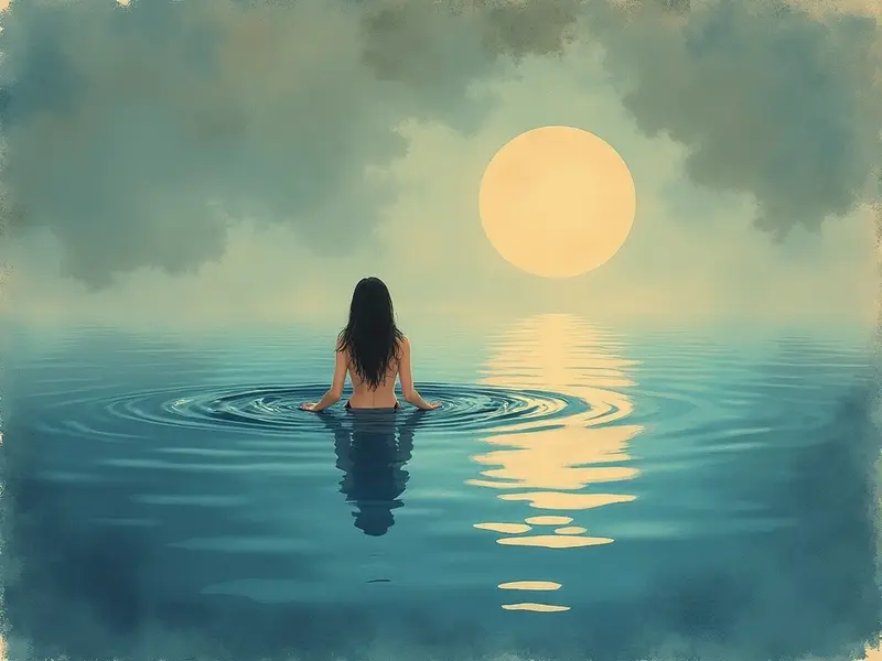 Ilustración del sueño: flotar