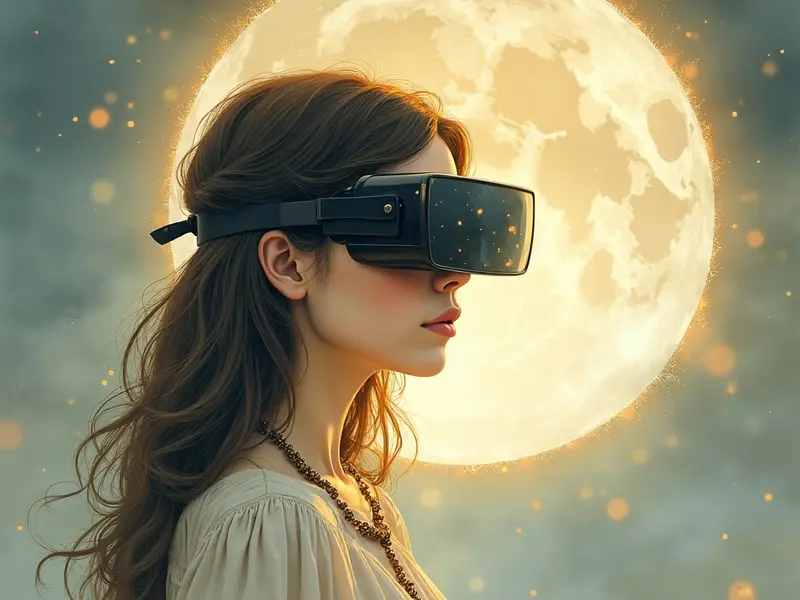 Ilustración del sueño: gafas de realidad aumentada nuevas