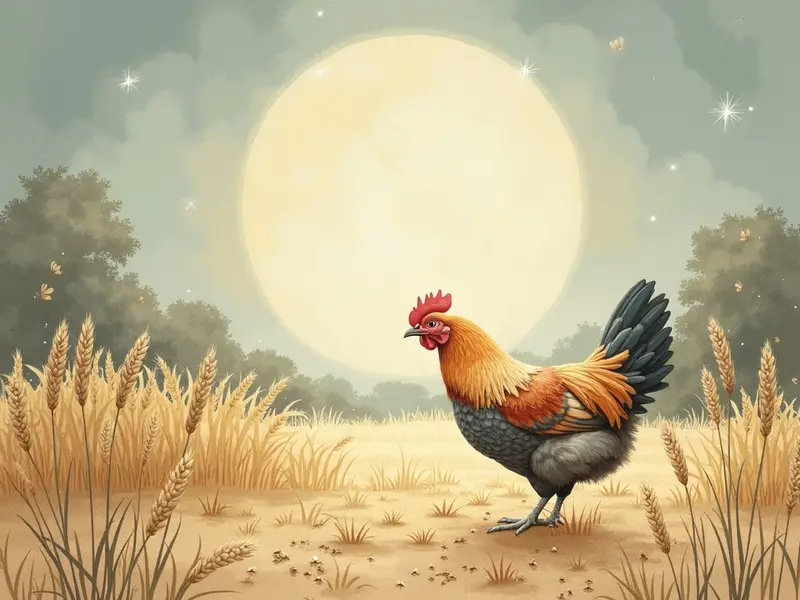 Ilustración del sueño: gallina