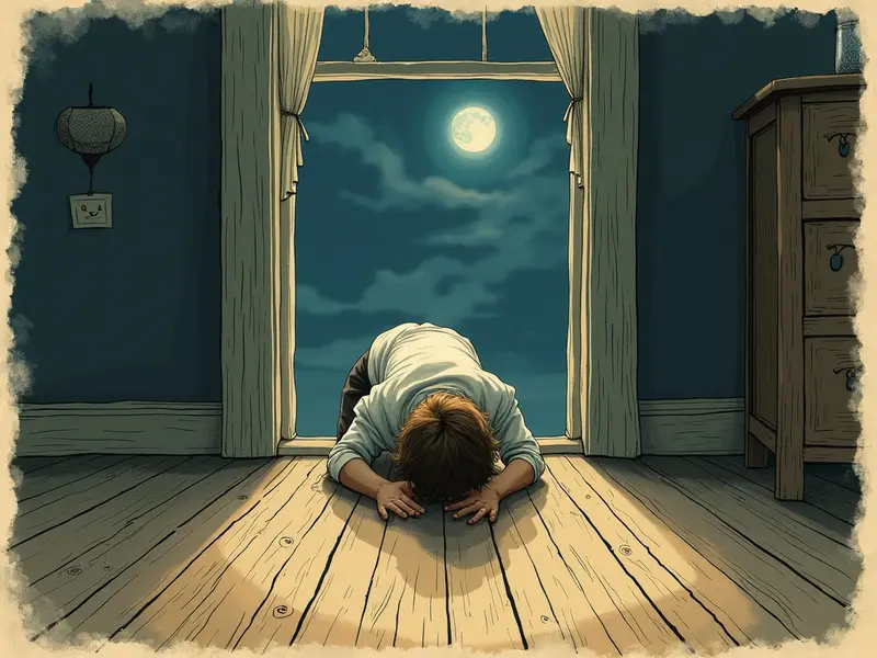 Ilustración del sueño: gatear un bebé