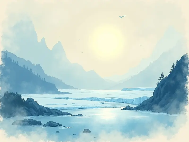 Ilustración del sueño: glaciar