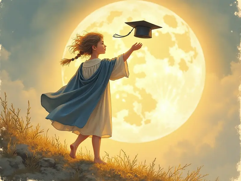 Ilustración del sueño: graduación
