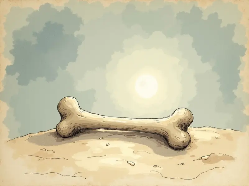 Ilustración del sueño: hueso