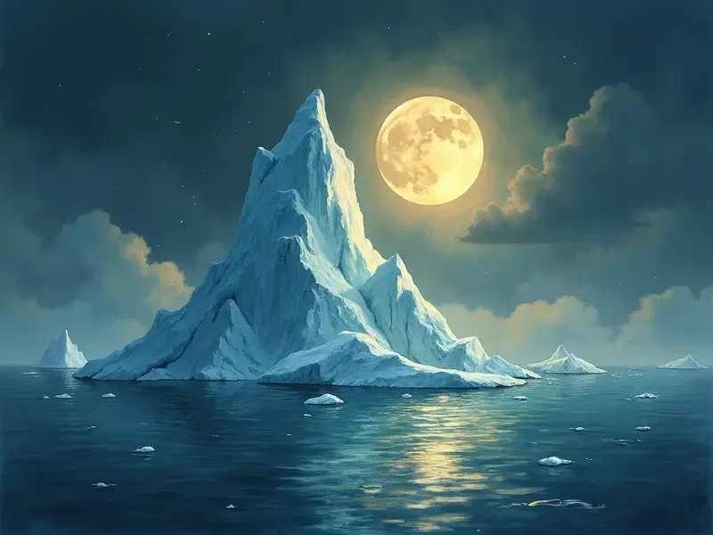 Ilustración del sueño: iceberg