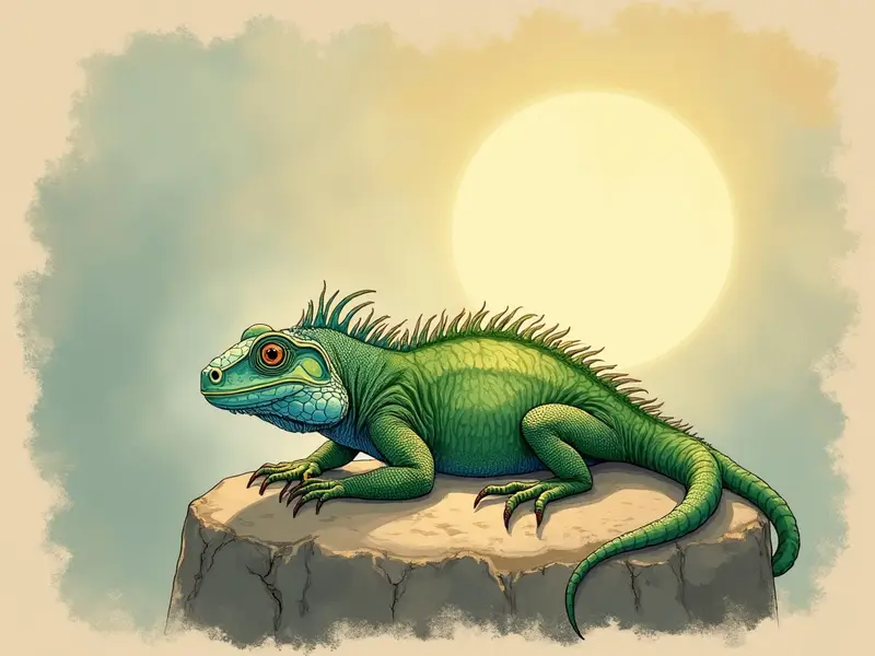 Ilustración del sueño: iguana