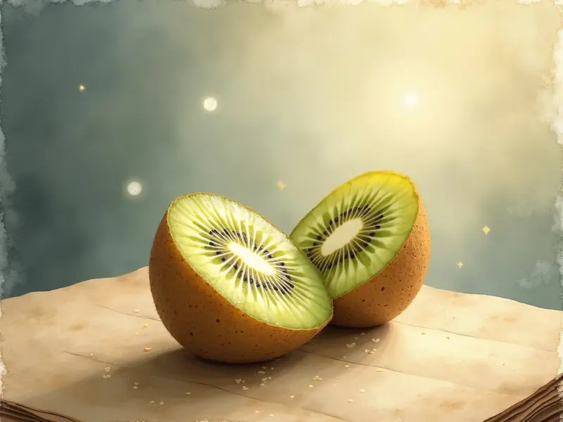 Ilustración del sueño: kiwi verde