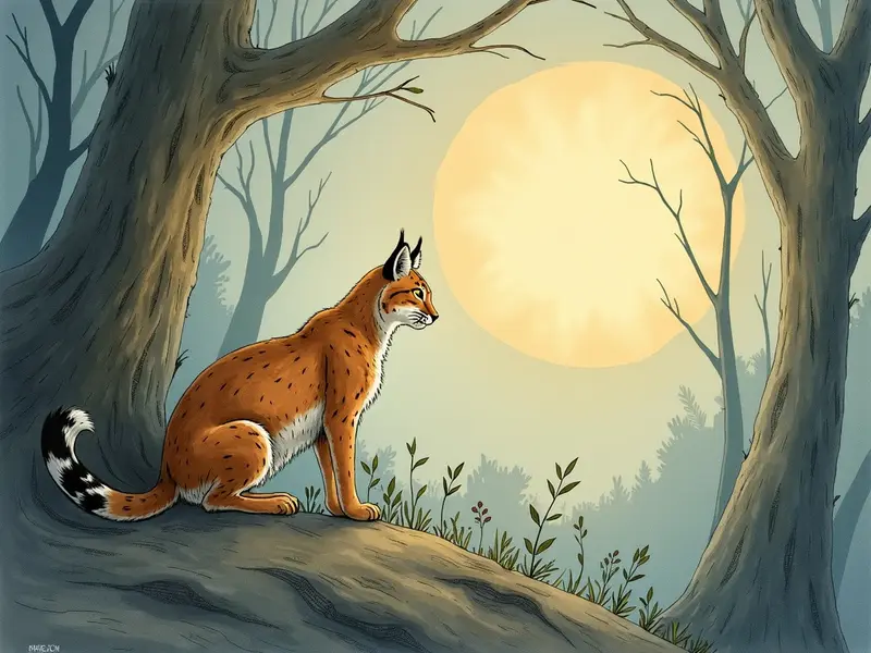 Ilustración del sueño: lince