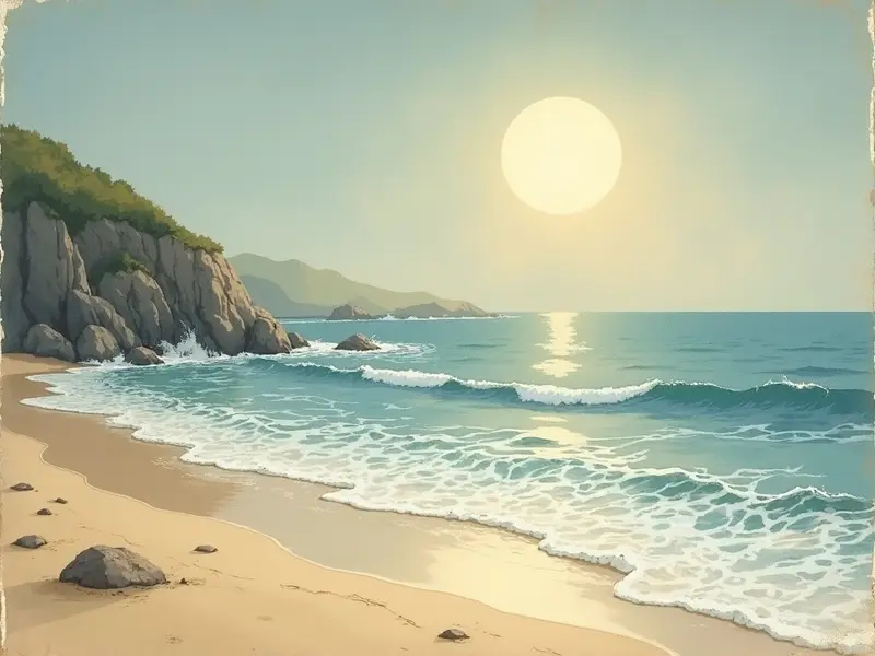 Ilustración del sueño: litoral