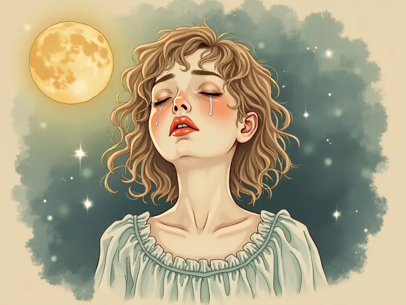 Ilustración del sueño: llorar