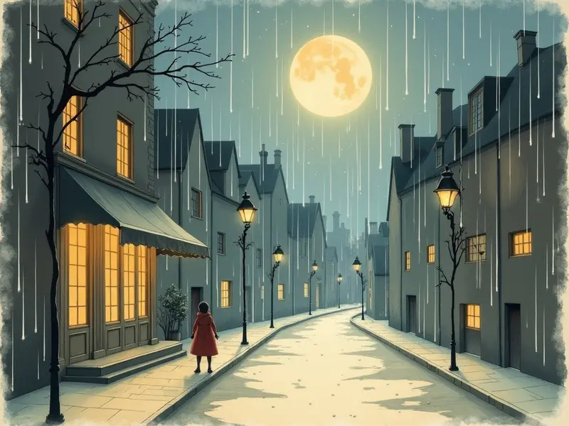 Ilustración del sueño: lluvia