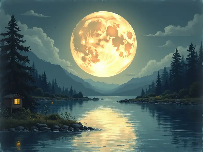 Ilustración del sueño: luna