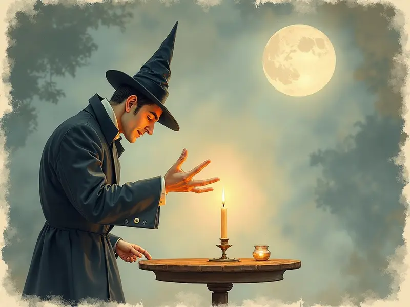 Ilustración del sueño: mago negro