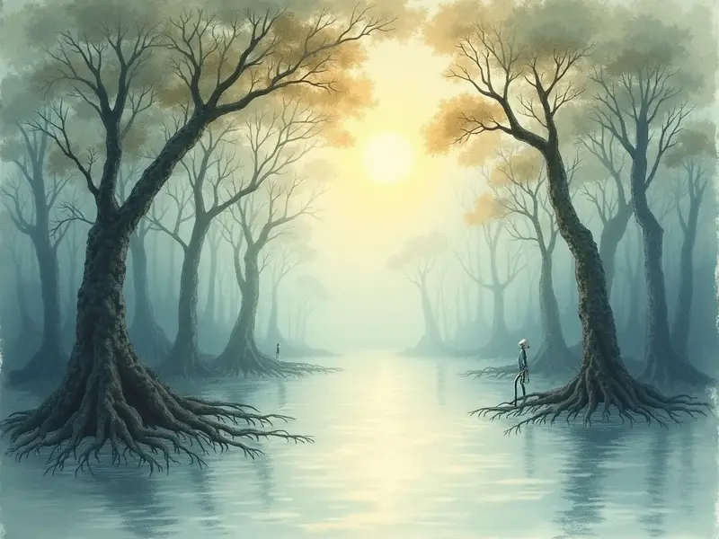 Ilustración del sueño: manglar