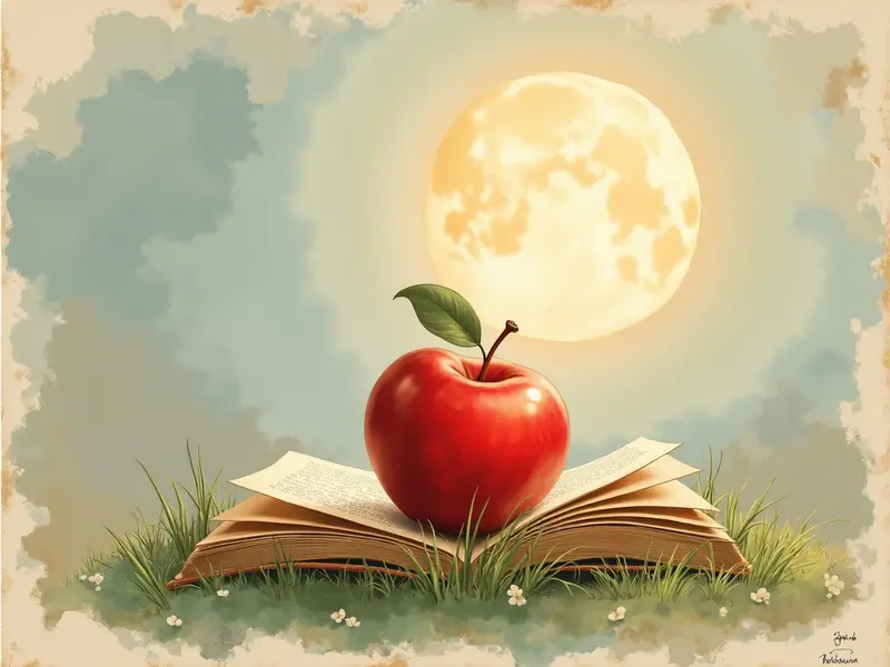 Ilustración del sueño: manzana