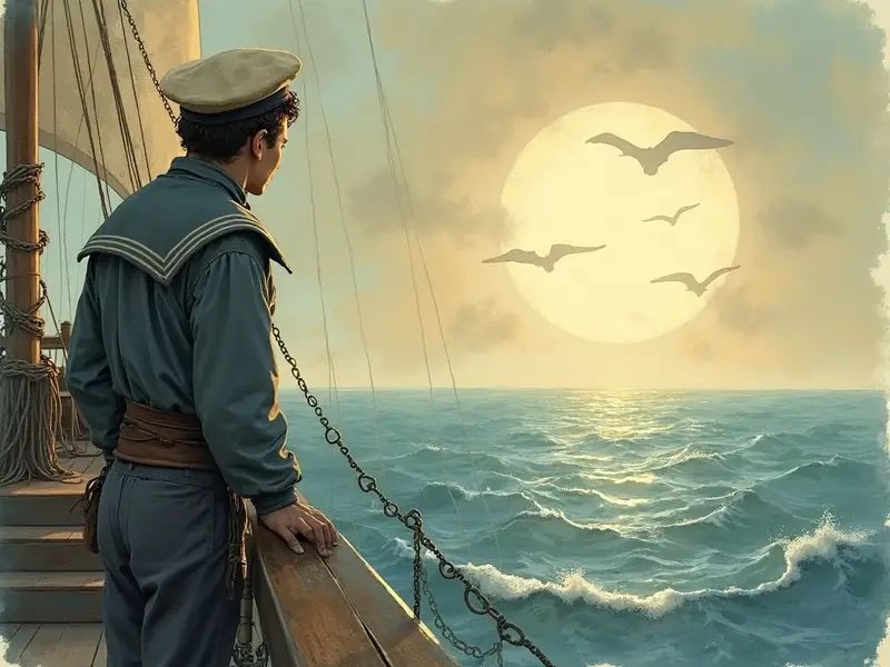Ilustración del sueño: marineros