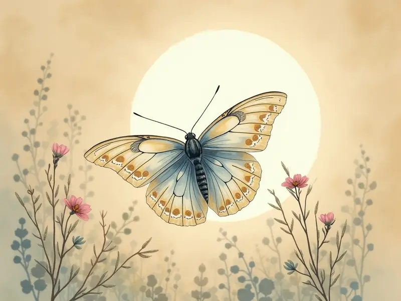 Ilustración del sueño: mariposa