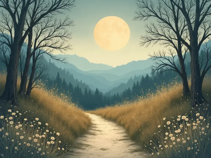 Ilustración del sueño: matorral seco