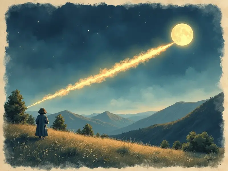 Ilustración del sueño: meteorito