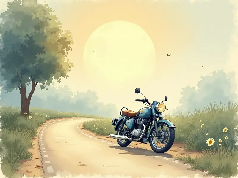 Ilustración del sueño: moto