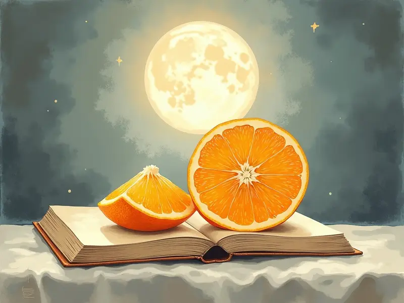 Ilustración del sueño: naranja