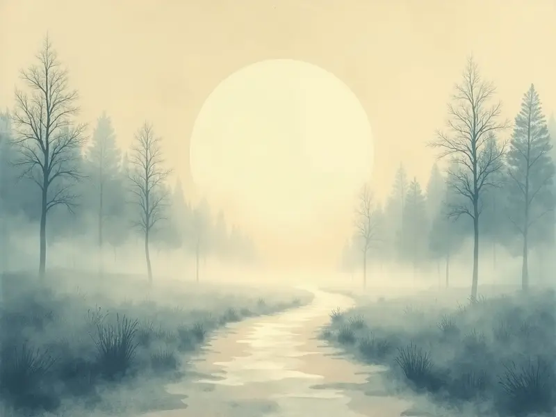 Ilustración del sueño: neblina