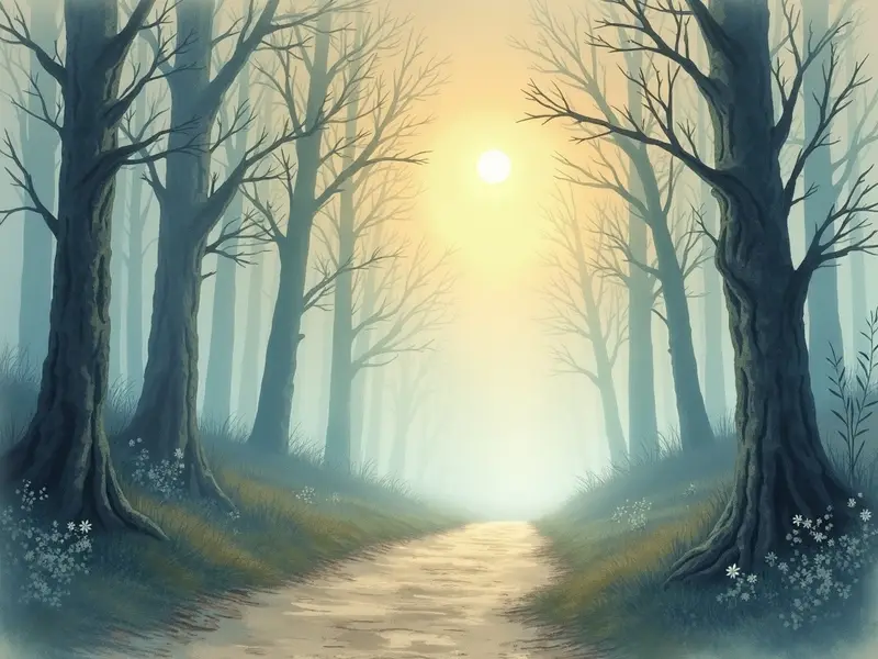 Ilustración del sueño: niebla