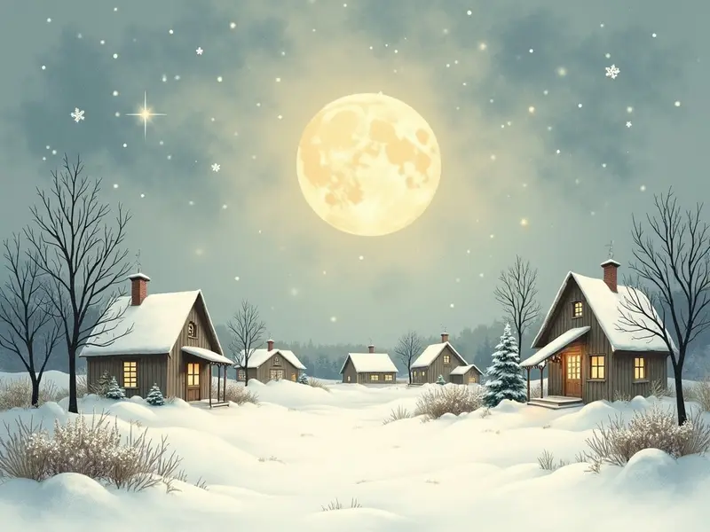 Ilustración del sueño: nieve