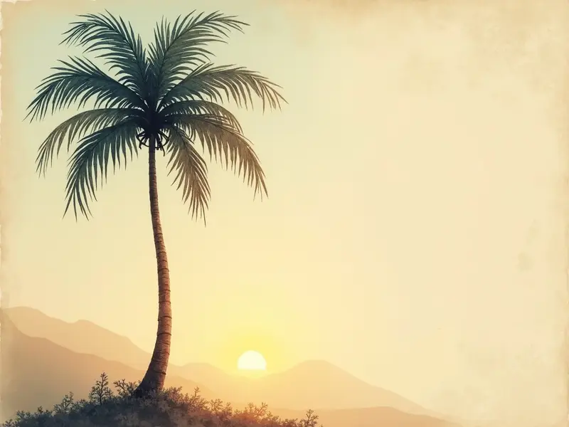 Ilustración del sueño: palmera