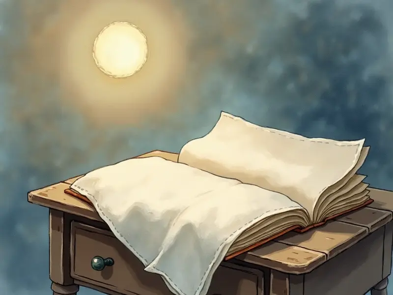 Ilustración del sueño: pañuelo blanco