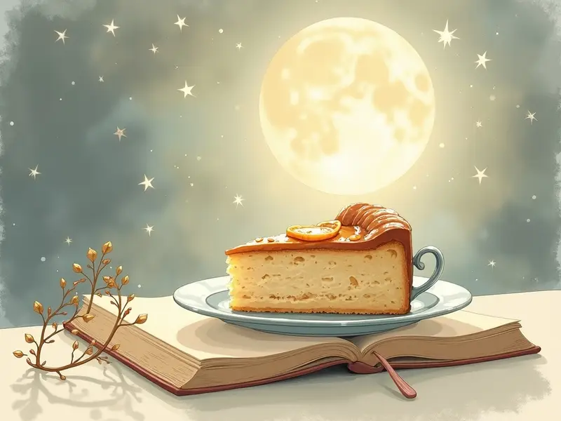 Ilustración del sueño: pastel