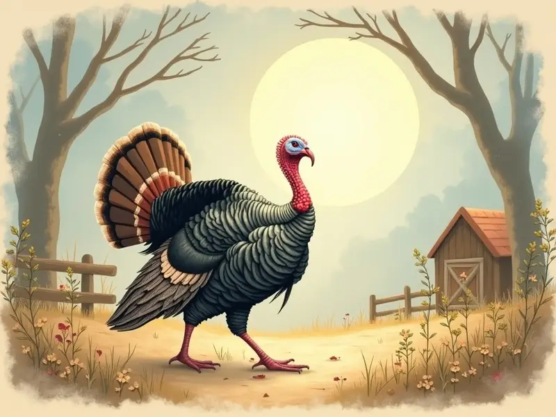 Ilustración del sueño: pavo