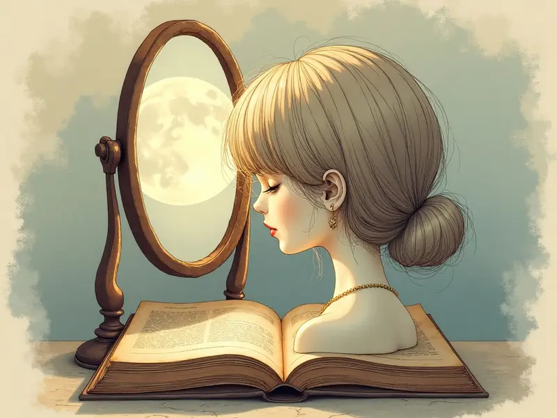 Ilustración del sueño: peluca rubia