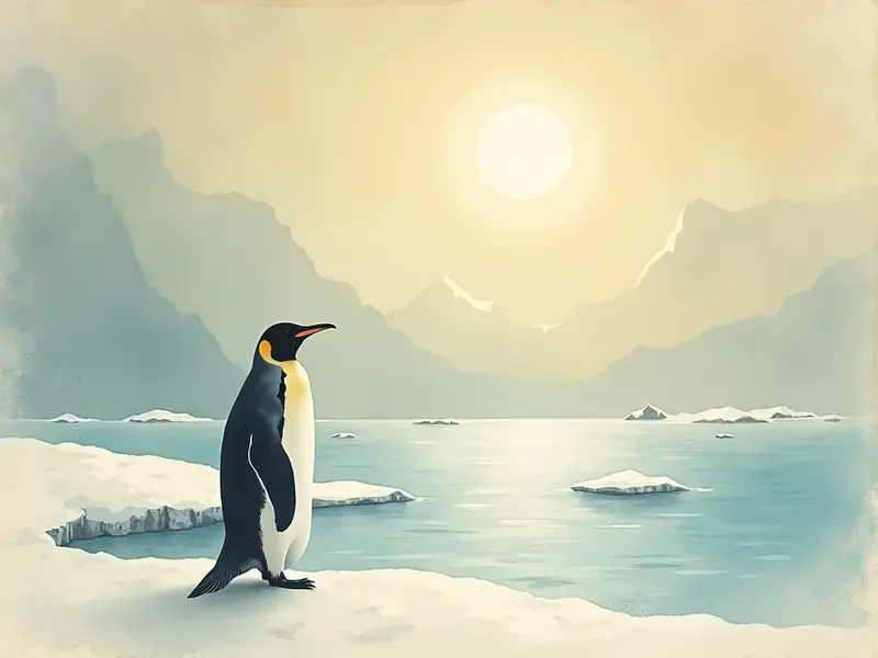 Ilustración del sueño: pingüino