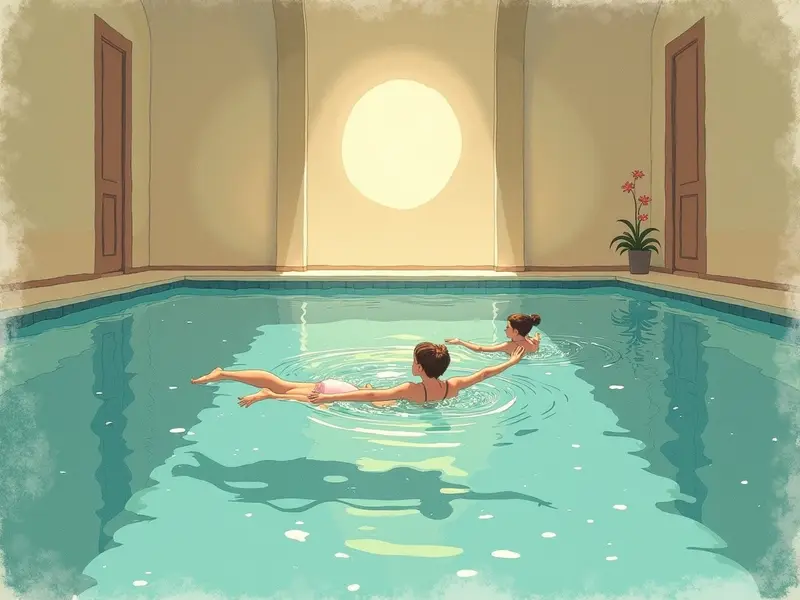 Ilustración del sueño: piscina