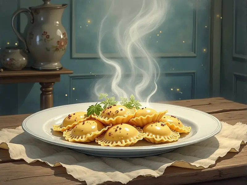 Ilustración del sueño: ravioli