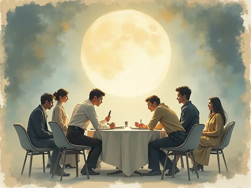 Ilustración del sueño: reunión de trabajo