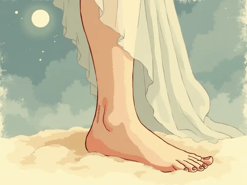 Ilustración del sueño: talón