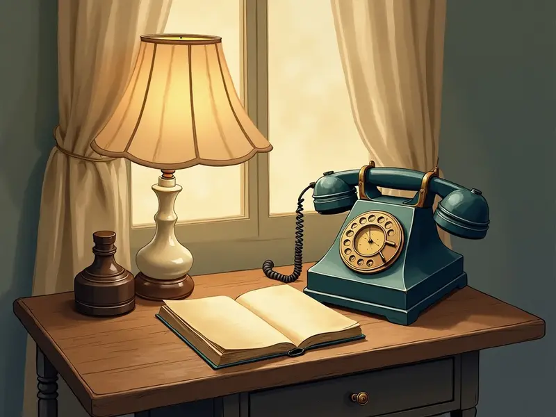 Ilustración del sueño: teléfono fijo roto