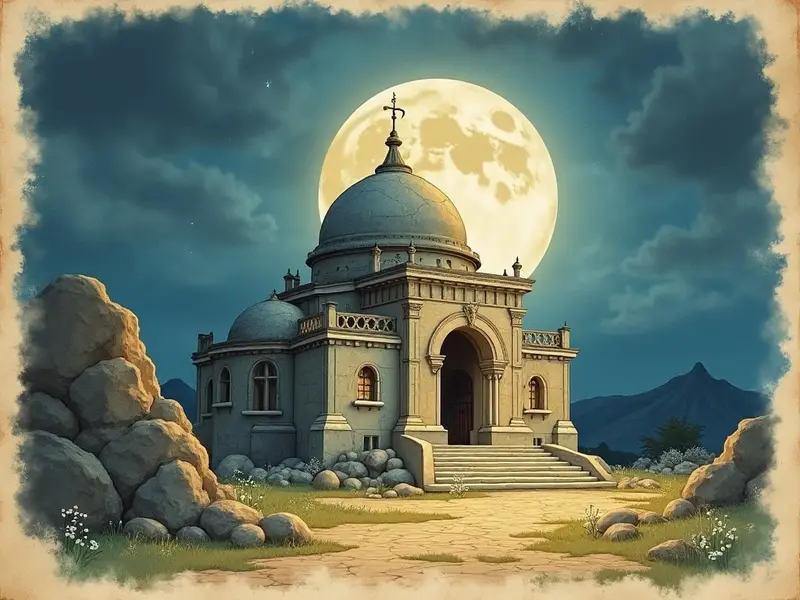 Ilustración del sueño: templo
