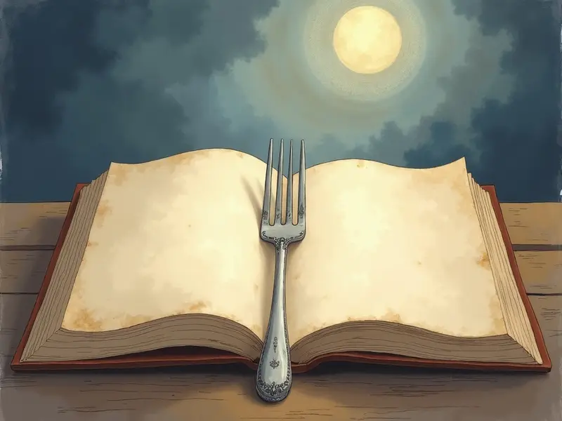 Ilustración del sueño: comer con tenedor