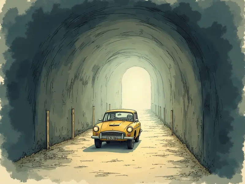 Ilustración del sueño: túnel