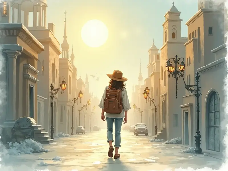 Ilustración del sueño: viajar